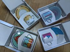 4 coffee cups pfister limited special artist designed editions in box picture