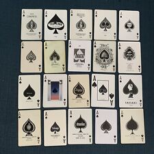 Vintage Single Swap Ace of Spades Playing Cards Unique Lot of 20 - set #3 picture