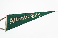 Large Early Vintage Atlantic City New Jersey Souvenir Felt Pennant 35