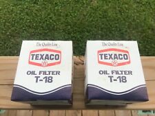 Vintage Texaco Advertising T-18 Oil Filter With Box , New Old Stock picture