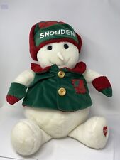 1998 Snowden Stuffed Snow Man Christmas Decoration picture