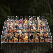 45PCS Natural Minerals and Specimen with Stand Set Raw Gemstone Collection Gifts picture