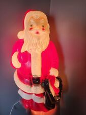Vintage 1968 Empire Santa Claus Christmas Blow Mold Indoor Plastic Light 13