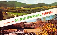 BANNER POSTCARDS        Greetings from The Green Mountains Vermont picture