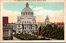 Postcard Christian Science Church Boston Mass [bx] picture