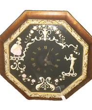 Beautiful Antique/Vintage Hand-Painted Mechanical Wall Clock picture