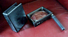 VTG Lg Desk Top/Hand Held Eschenbach West Germany 3X Magnifier w/Case 4.5