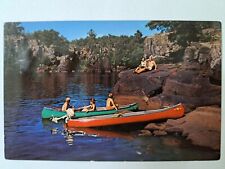Postcard Canoeing Days Lake Family Vacation picture