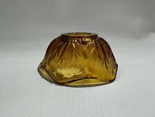 Vintage Indiana Amber Glass Fairy Lamp Replacement Top 4.25