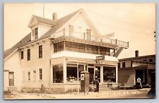 W.L. Barney Pharmacy. Rexall Store, Jackman Station ME Real Photo Postcard RPPC picture