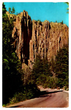 Chrome Postcard New Mexico Cimarron Canyon Palisades picture
