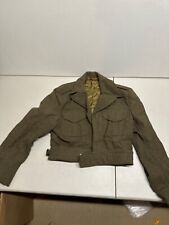 Vintage Military short Olive Wool Jacket picture