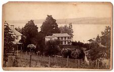 SUPER Oversized Cabinet Albumen Photo - Fosters Point Canandaigua Lake NY 1870s picture