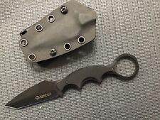 Maserin 921/T Black G10 Handle Fixed Blade Neck Knife w/ Black Tanto Point picture