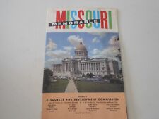 c1960s Missouri Travel Souvenir Brochure for Mailing:  Memorable Missouri picture