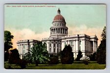 Sacramento CA-California, Rear View, State Capitol, Antique, Vintage Postcard picture