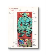 Signed Marvel Universe #6 Official Handbook Original Production Art Color Guide picture