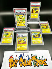 5x [Pokemon PSA 9 Card] 2010 Pikachu World Promo Collection + 1x PSA Stand picture