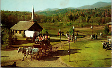 Vintage C. 1960s Stage Coach at Frontier Town Schroon Lake New York NY Postcard picture