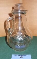 Vintage Glass Nautical Ship Decanter Bottle Jug Carafe Cruet with Stopper picture