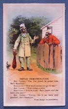 Ample Remuneration Judge Magazine Arbuckle Coffee Ad Victorian Trade Card-S2 picture