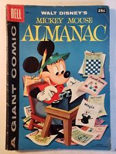 Dell Giant Comics – Mickey Mouse Almanac #1 - VG picture