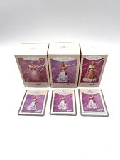 3X Springtime Barbie Hallmark Keepsake Ornament Collector’s Series With CARDS picture