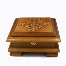 Reliquary Box Orthodox Christian Carved Wooden Handcarved 11.41