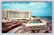 Miami FL-Florida, Fontainebleau Hotel, Advertising, Antique Vintage Postcard picture