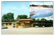 GAINESVILLE, TX Texas  ~ CURTWOOD HOTEL COURT Cool c1950s Cars Roadside Postcard picture