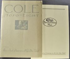 1923 Cole Aero-Eight 8 Brochure +Prices Touring Car Roadster Limo Nice Original picture