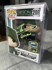 Stephen Amell Signed Funko Pop The Arrow Unmasked #208  W/ Quote JSA COA picture