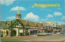 SOLVANG California Postcard RASMUSSEN'S RESTAURANT Copenhagen Drive Street View picture