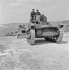 Line British Army tanks & their crew take part manoeuvres army - 1941 Old Photo picture