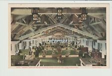POSTCARD YELLOWSTONE NATIONAL PARK WYOMING INTERIOR GRAND CANYON HOTEL LOUNGE picture