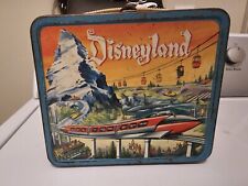 Vintage 1960 Disneyland Monorail Metal Lunchbox Aladdin USA Disney No thermos picture