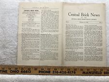 1941 Central Brick News Presbyterian Church Bulletin  Vtg picture