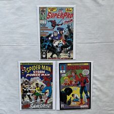 NFL Super Pro #1 1991 Marvel Spider-Man, Storm & Power Man, Prevent Verbal Abuse picture