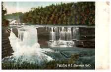Trenton NY Sherman Falls Waterfall Landscape c.1905 Antique Postcard Undivided picture