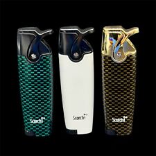 SCORCH TORCH Single Flame Butane Refillable Modern Scorch Torch Lighter 61742 picture