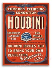 1900 Harry Houdini Vintage Style Magic Handcuff Escape Poster - 24x32 picture
