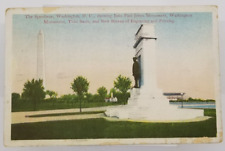 1913 THE SPEEDWAY Road Scene Washington DC Postcard picture