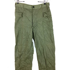 Vintage Us Military Hbt Trousers Size 34x30.5 Green 40s 50s picture