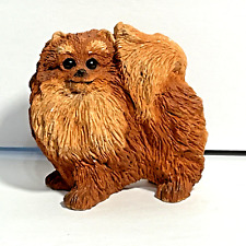 Vintage Pomeranian Dog Resin Figurine picture