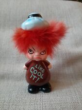 Vintage 1960s Josef Originals Like Cool It Fuzz Figurine Angry Boy Ceramic Japan picture