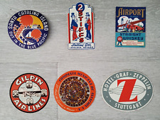 Vintage Aviation Luggage Labels lot of 42 - 1920s 1930s - Excellent condition picture