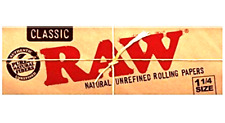 Raw 1 1/4 Rolling Papers Classic Unrefined 50 LVS/PK 1 Pack *USA SHIPPED* picture