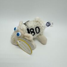NEW VTG 2000 Serta 80th Anniversary Mini Sheep #80 Stuffed Plush Keychain 4” picture