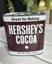 Vintage Hershey’s Cocoa Tin Empty recipes for cocoa cake/frosting 8 Oz picture