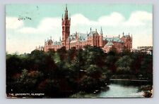 Old Antique Postcard GLASGOW SCOTLAND University 1907 Cancel Vintage picture